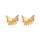 Simple Rhinestone Super Fairy Butterfly Studs Female – Stylish Gifts — 7