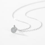 S925 Sterling Silver Round Finely Inlaid Pendant – Jewelry Gift Ideas — 3