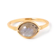 Natural Labradorite Vintage Women's Ring Light – Jewelry Gift Ideas — 3