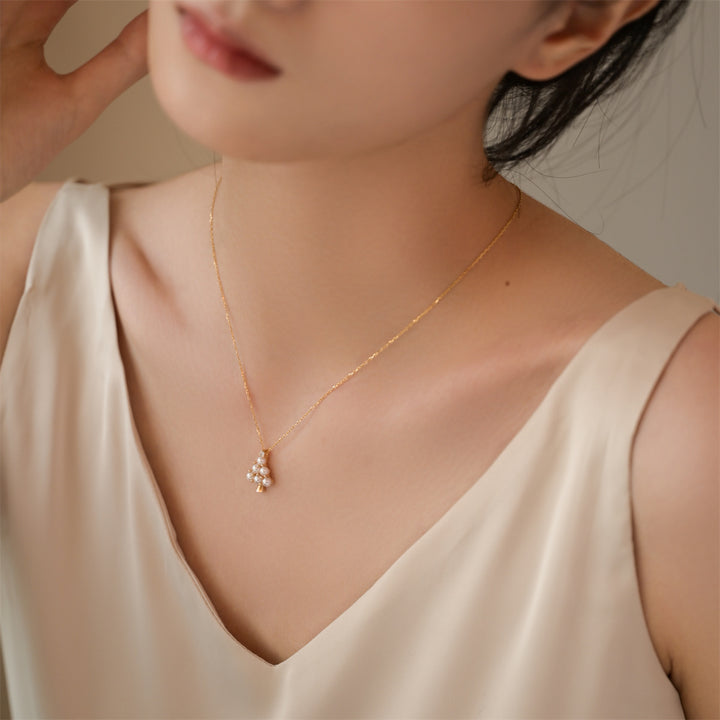 Sea Pearl Necklace Inlaid With Diamonds – Jewelry Gift Ideas — 1