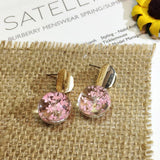 Korean Style Glass Ball Gypsophila Earrings – Stylish Gifts — 2