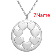 Hollow Heart Round Card Carved Pendant – Jewelry Gift Ideas — 7