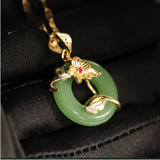 Japanese And Korean Lotus Leaves Lovers Necklace – Jewelry Gift Ideas — 8