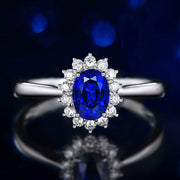 Colored Gemstone Princess Engagement Ring – Gifts for Couples — 2