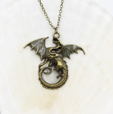 Glowing Vintage Flying Dragon Necklace – Jewelry Gift Ideas — 5