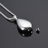 Titanium Steel Drop Shape Urn Pendant Necklace – Jewelry Gift Ideas — 1