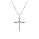 Angel Wings Cross Pendant Necklace For Woman – Jewelry Gift Ideas — 4