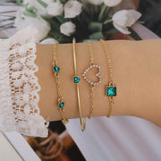 Simple Metal Multi-layer Bracelet Six-piece Set – Jewelry Gift Ideas — 12