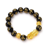 Fashion Black Gold Brave Beaded Bracelet – Stylish Gifts — 1