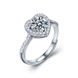 Moissanite Live Heart Diamond Ring – Small Gift Ideas — 3