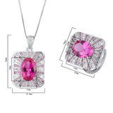Retro Style Color Treasure Simulation Ruby Big Square – Stylish Gifts — 3