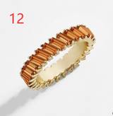 Crystal alloy multi-colored ring – Gift Ideas — 11