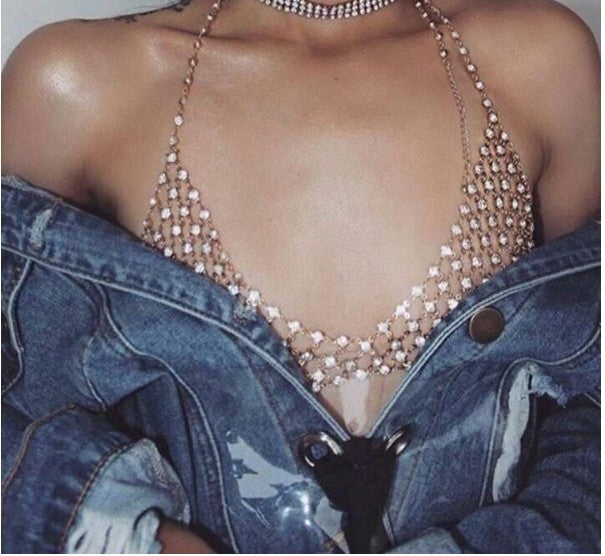 Multi-layer choker chest chain suit – Small Gift Ideas — 1