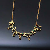 Green Tara Mantra Pendant Necklace Clavicle Chain – Jewelry Gift Ideas — 6