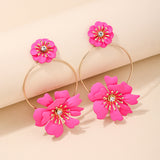 Flower Earrings Holiday Travel Ring Sweet Personality – Outdoor Gifts — 4