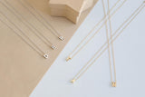 Fashion Tiny Initial Necklace Gold Silver Color – Jewelry Gift Ideas — 1