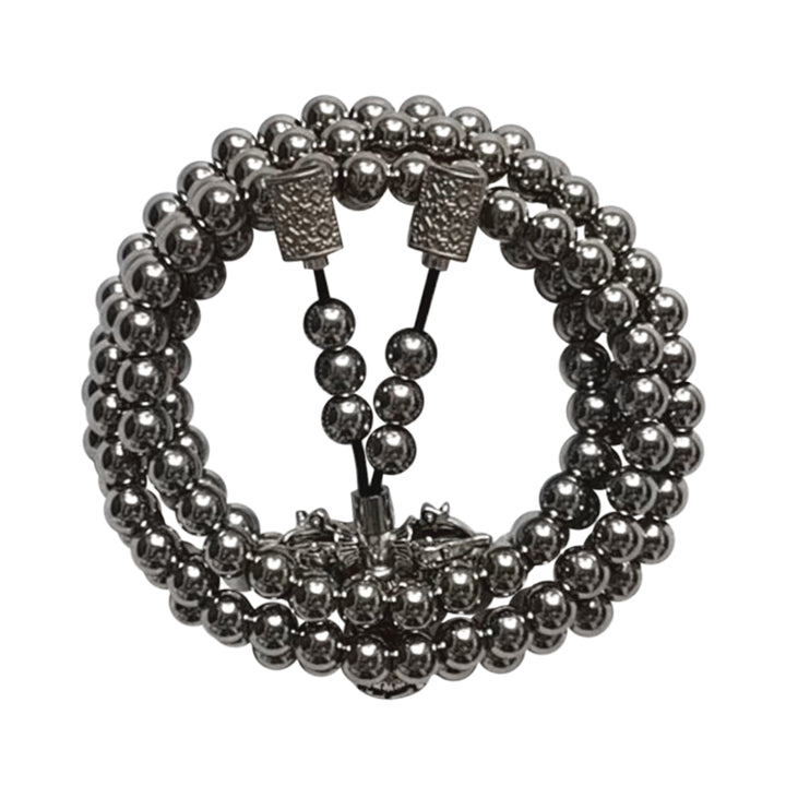 Stainless steel thunderbolt beads necklace – Jewelry Gift Ideas — 1