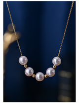 Sky Star 18K Gold Pearl Necklace – Jewelry Gift Ideas — 5