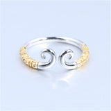 Trilateral Texture Hoop Charm Two-color Hand – Special Occasion Gifts — 2