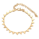 Fashion Metal Alloy Triangle New Fringed Anklet – Stylish Gifts — 1