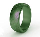 Fish scale men's ring – Gifts for Him — 10