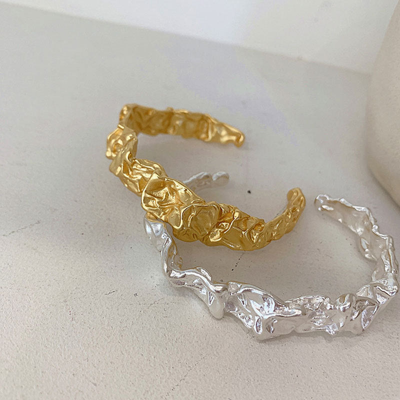 Geometric Irregular Hip Hop Bumpy Tin Foil – Jewelry Gift Ideas — 1