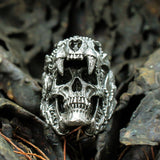 Skull head punk wind ghost head men's ring – Gifts for Him — 5