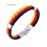 Flag Color Leather Bracelet PU Leather Bracelet – Jewelry Gift Ideas — 2