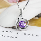 Fashion zircon necklace female rose pendant – Jewelry Gift Ideas — 3