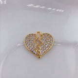 Openwork Colorful Heart Dragonfly Moon Pendant – Jewelry Gift Ideas — 8