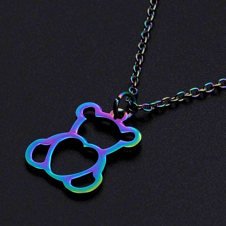 Fashion Color Bear Stainless Steel Pendant – Jewelry Gift Ideas — 1