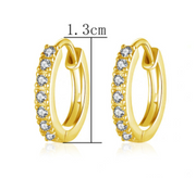 Mother-of-pearl Cross High-end Simple Ear Hoop Ear – Gifts for Her — 10