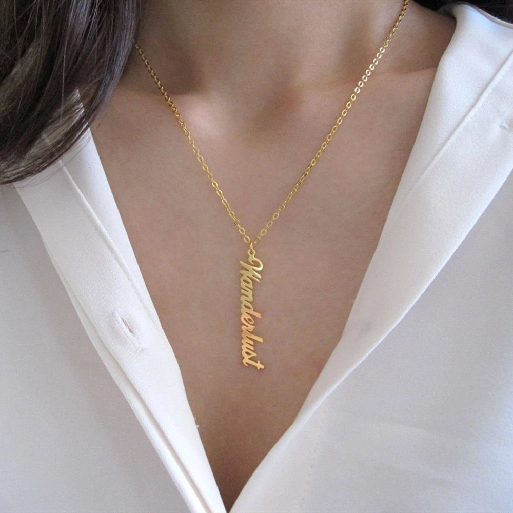 Personalized Signature Name Necklace Stainless – Jewelry Gift Ideas — 1