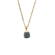 Cut Natural Necklace With Original Stone Pendant – Jewelry Gift Ideas — 4