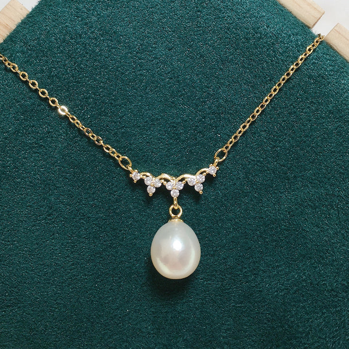 Natural Freshwater Pearl Pendant Wave Clavicle – Jewelry Gift Ideas — 1