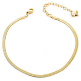 3mm Copper Gold Plated Snake Chain Peach Heart – Unique Gift Ideas — 5