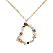English Letter Necklace Female Colorful Crystals – Jewelry Gift Ideas — 10