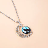 Vintage Wolf Moon Luminous Necklace – Jewelry Gift Ideas — 5