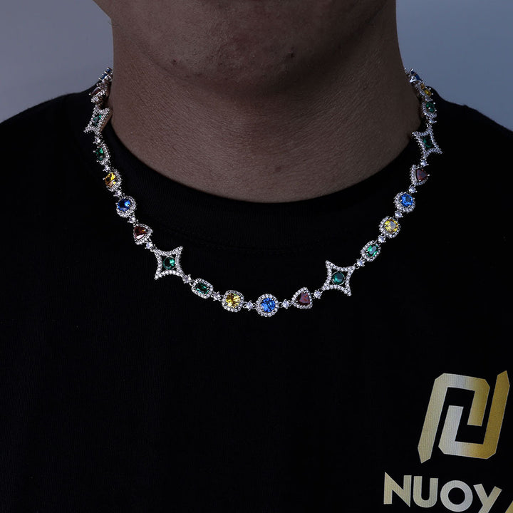 Jewelry Ornament Hip Hop Color Gemstone Necklace – Jewelry Gift Ideas — 1