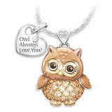 Two-tone owl bee necklace earring set – Jewelry Gift Ideas — 11