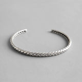 925 Sterling Silver Woven Pattern Adjustable – Jewelry Gift Ideas — 1