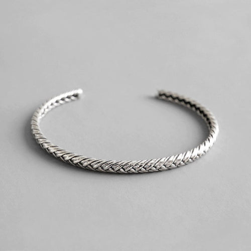 925 Sterling Silver Woven Pattern Adjustable – Jewelry Gift Ideas — 1