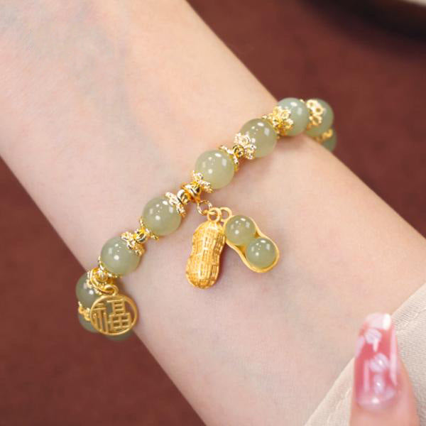 Peanut Hotan Jade Bracelet Female Full String – Jewelry Gift Ideas — 1