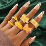 Fashion OL Pearl Ring Three Piece Set – Stylish Gifts — 11