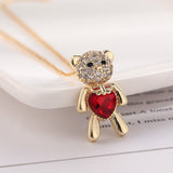Love Heart Bear Pendant Necklace – Jewelry Gift Ideas — 4