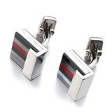 Stained Glass Square Cufflinks Business Shirt French – Surprise Gifts — 5