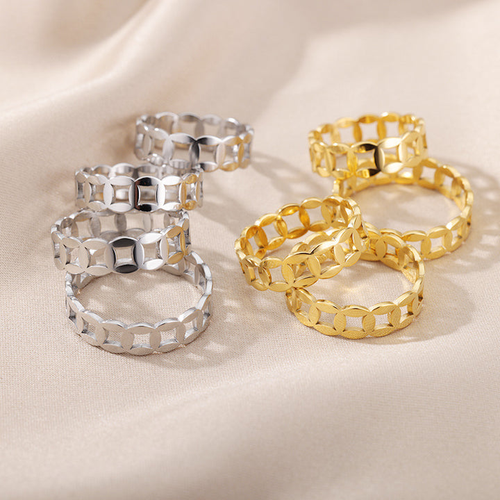 18k Gold Plated Stainless Steel Ring – Unique Gift Ideas — 1