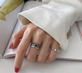 Retro Style Love Three-Layer Ring Female Heart-Shaped – Stylish Gifts — 4