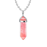 Natural Stone Hexagon Prism Crystal Pendant – Jewelry Gift Ideas — 4