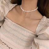 Vintage French Palace Pearl Pendant Clavicle – Jewelry Gift Ideas — 3